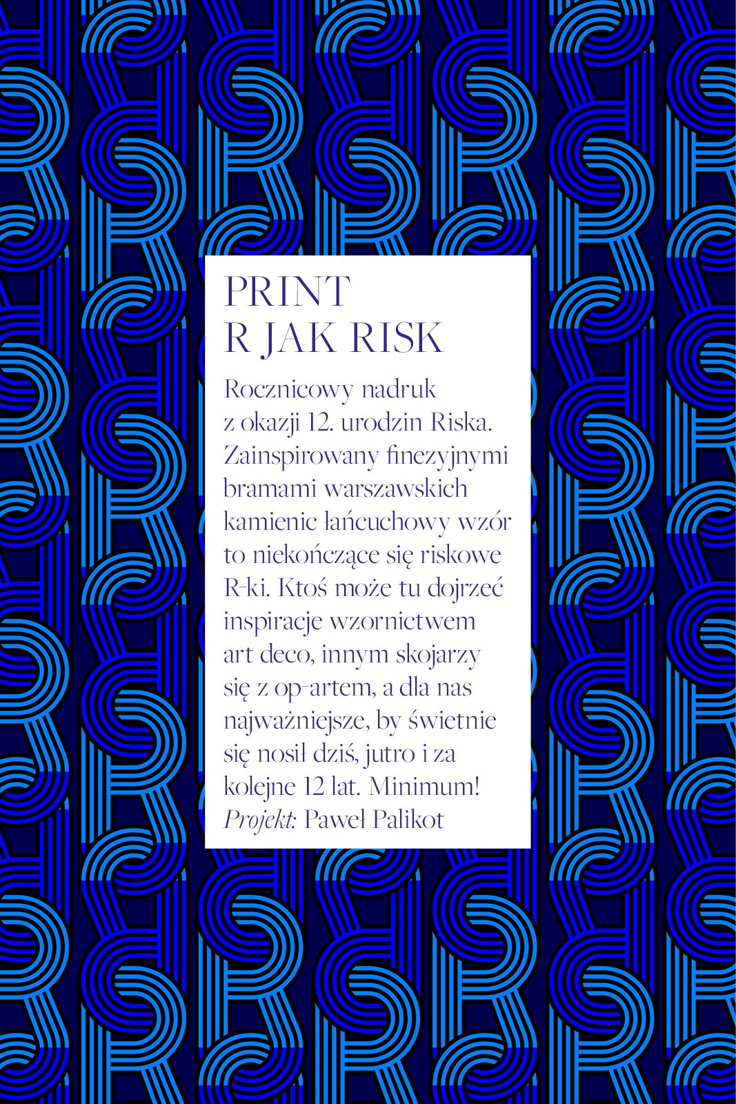 PRIMA BALLERINA print R jak RISK blue & navy