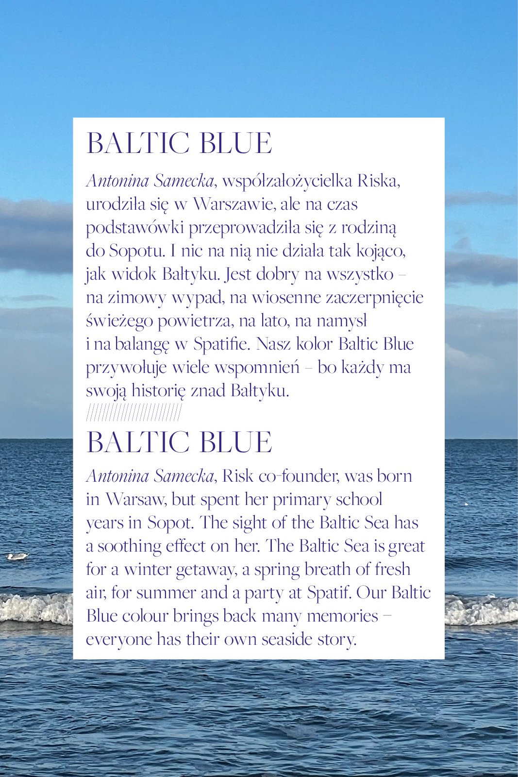 PRIMAVERAS baltic blue