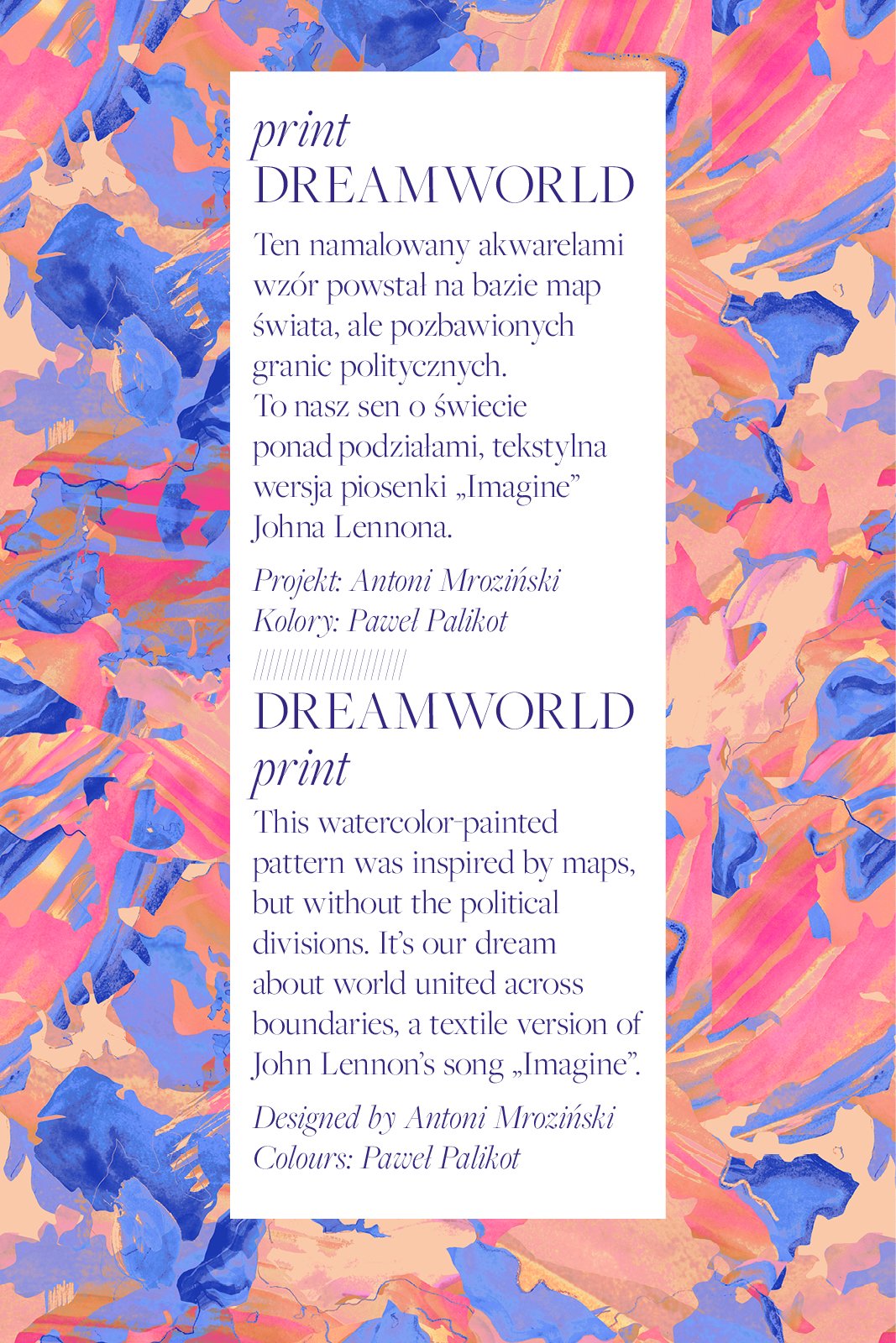 ZMYSŁOWA SPÓDNICA print Dreamworld mapa marzeń