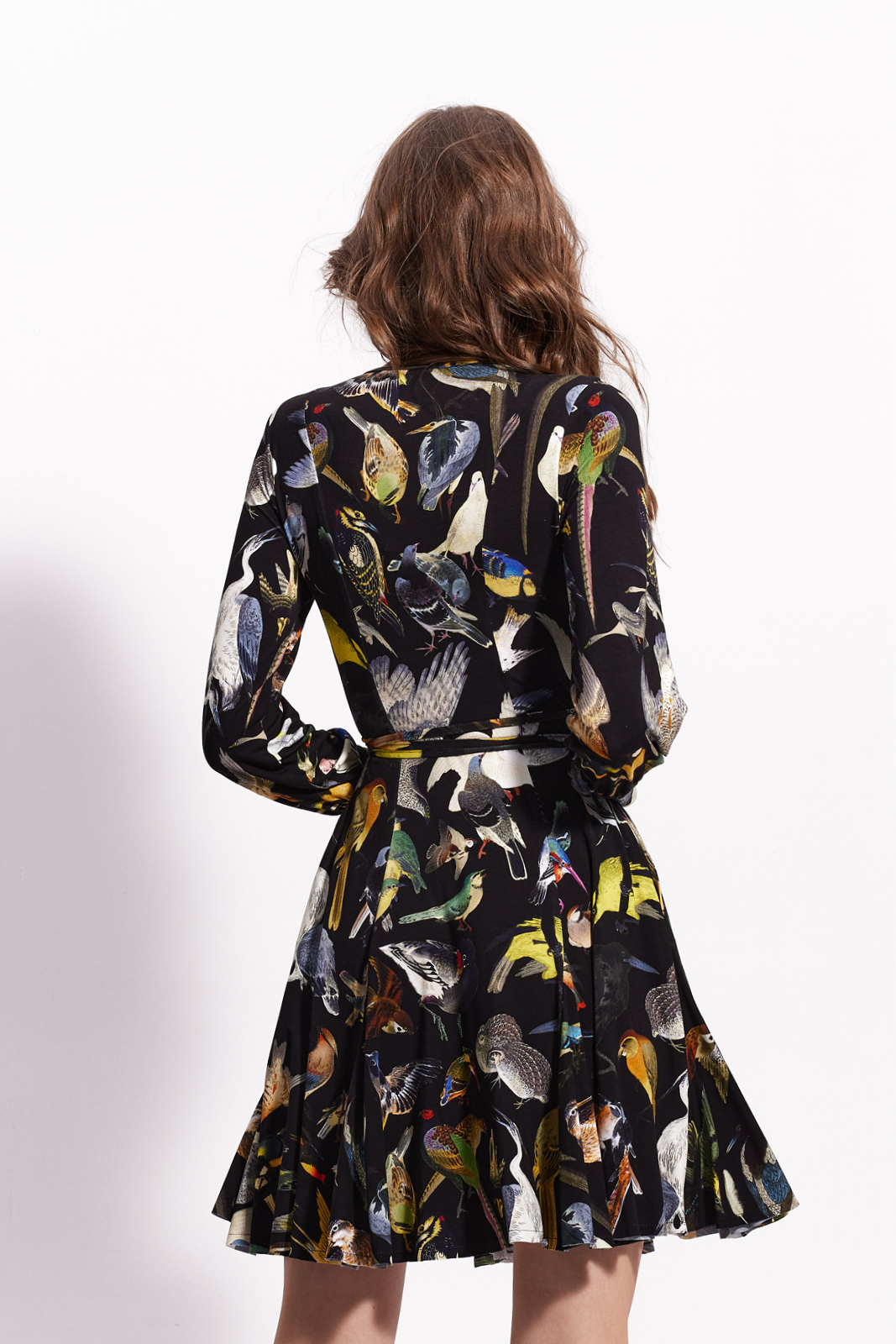 HIPPIE DRESS birds of Warsaw print