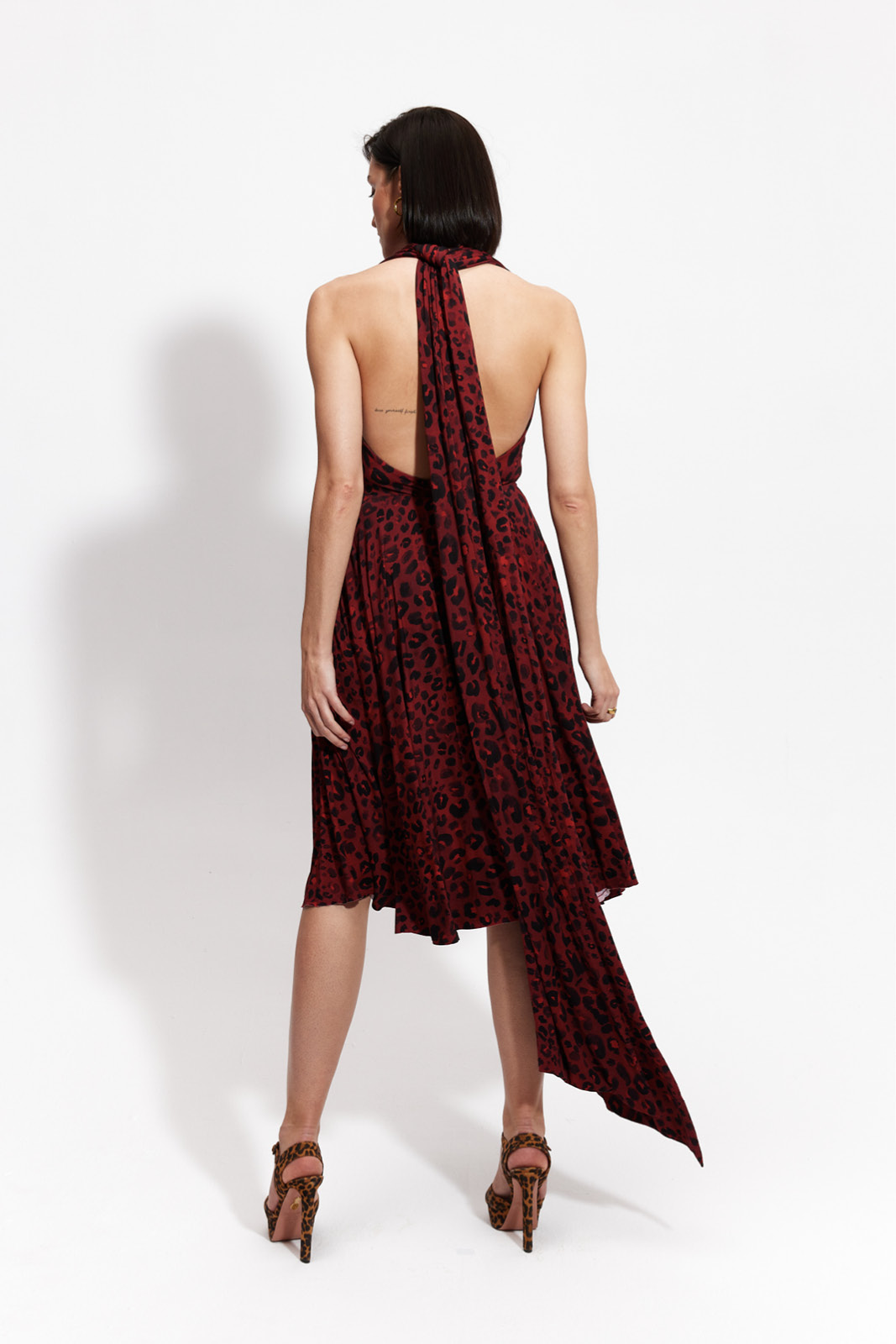 INFINITY DRESS MIDI print kiss me leo