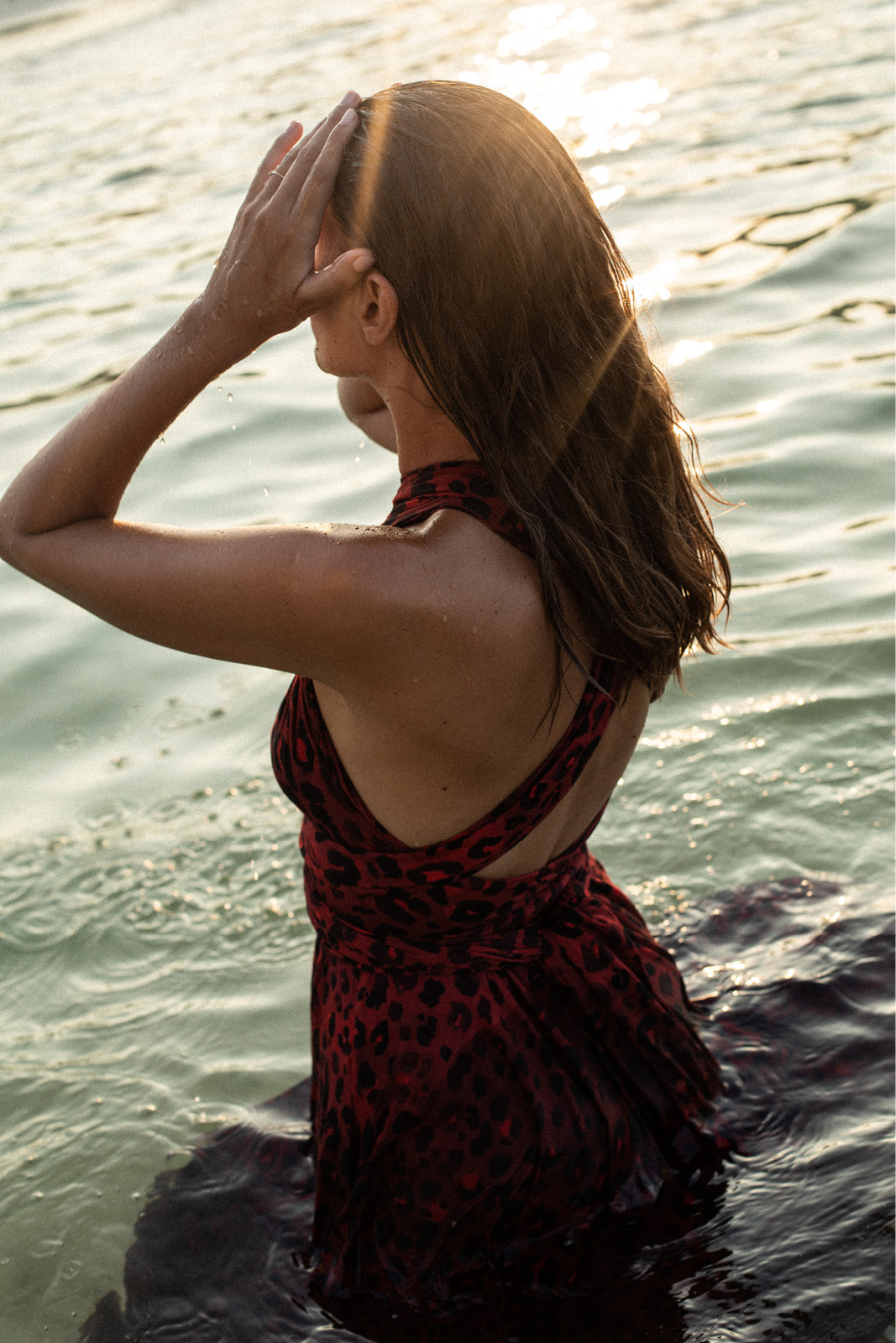 INFINITY DRESS MIDI print kiss me leo