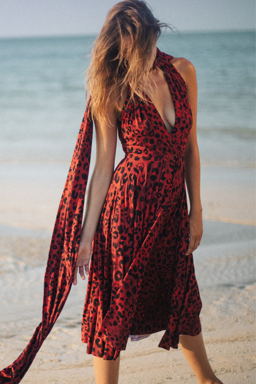 INFINITY DRESS MIDI print kiss me leo