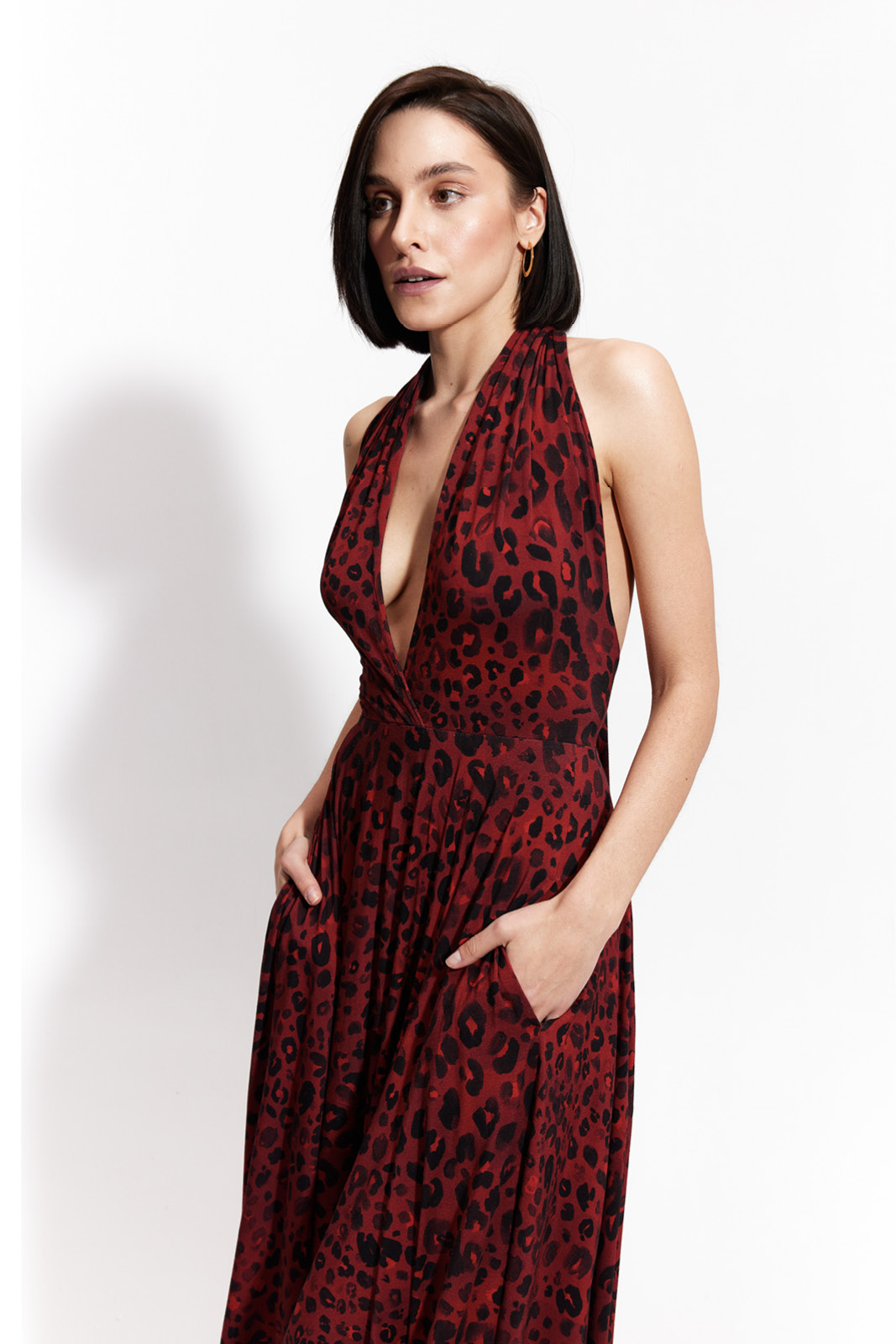 INFINITY DRESS MIDI print kiss me leo