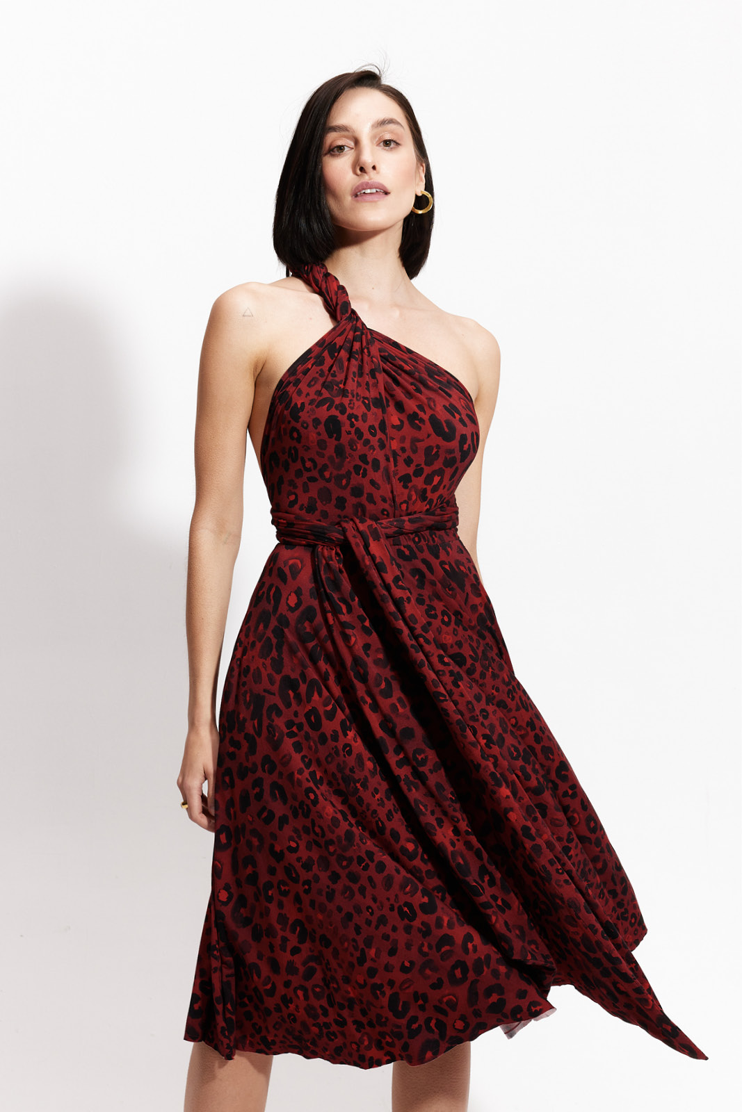 INFINITY DRESS MIDI print kiss me leo