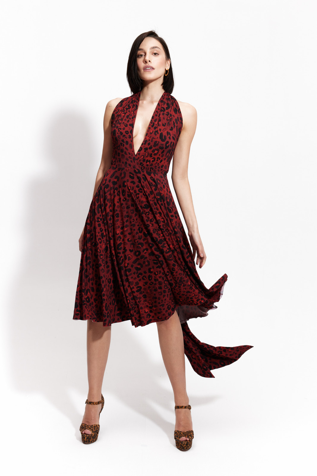 INFINITY DRESS MIDI print kiss me leo