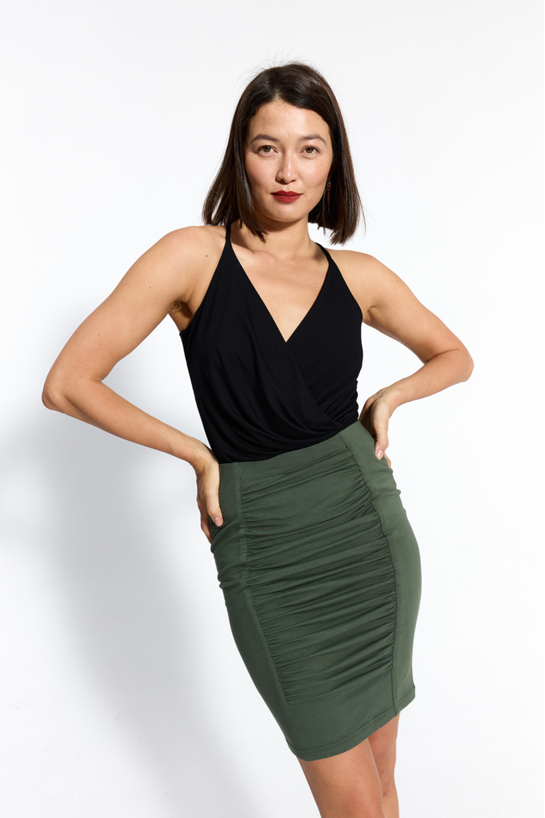 CITY SKIRT military green