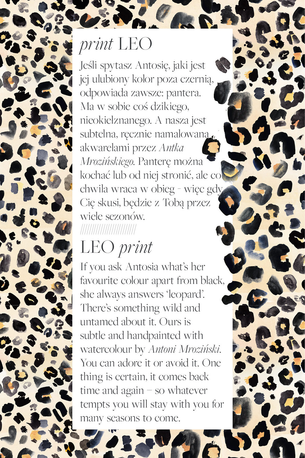 EWELINA print leo