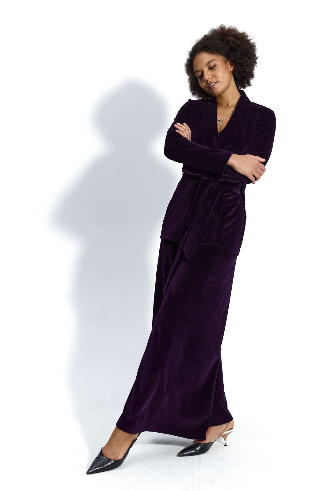 THELMA plum velvet