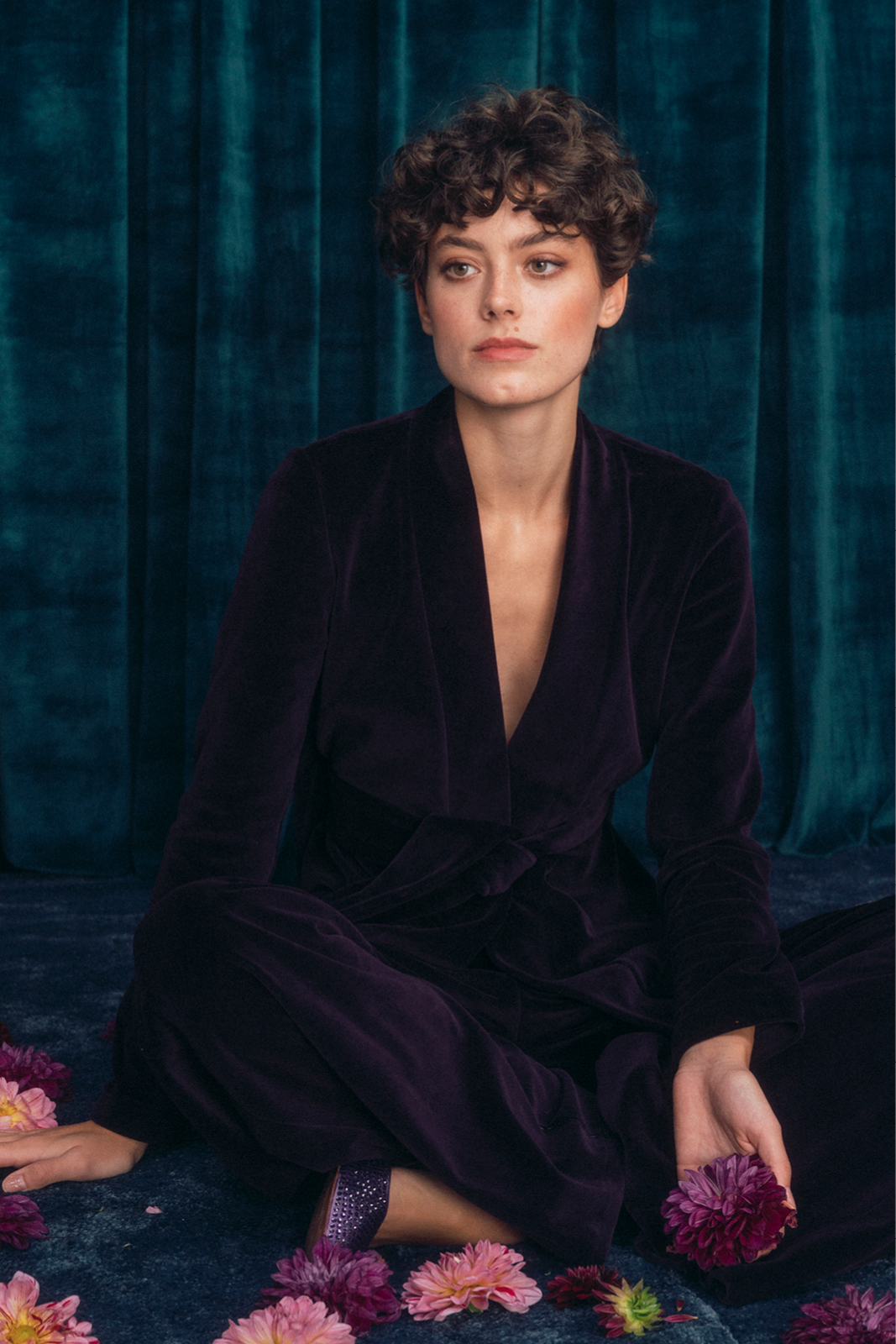THELMA plum velvet