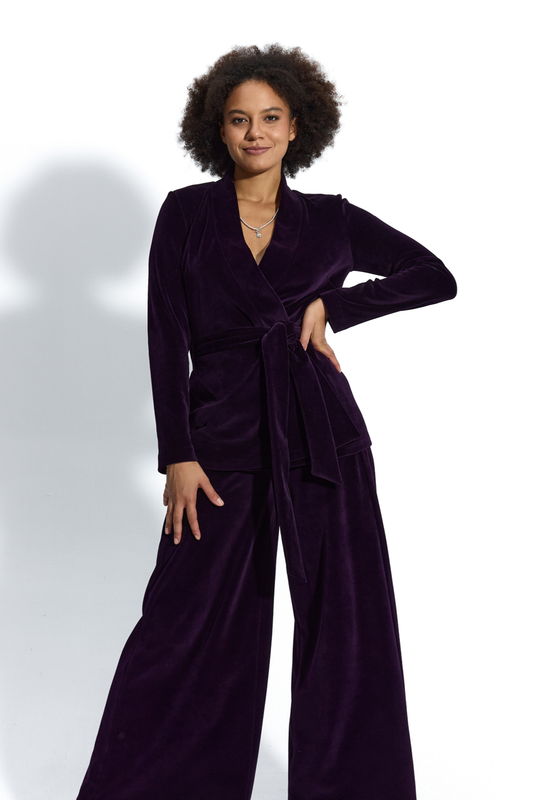 THELMA plum velvet