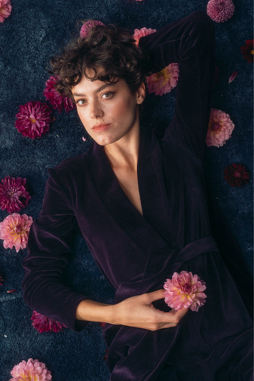 THELMA plum velvet