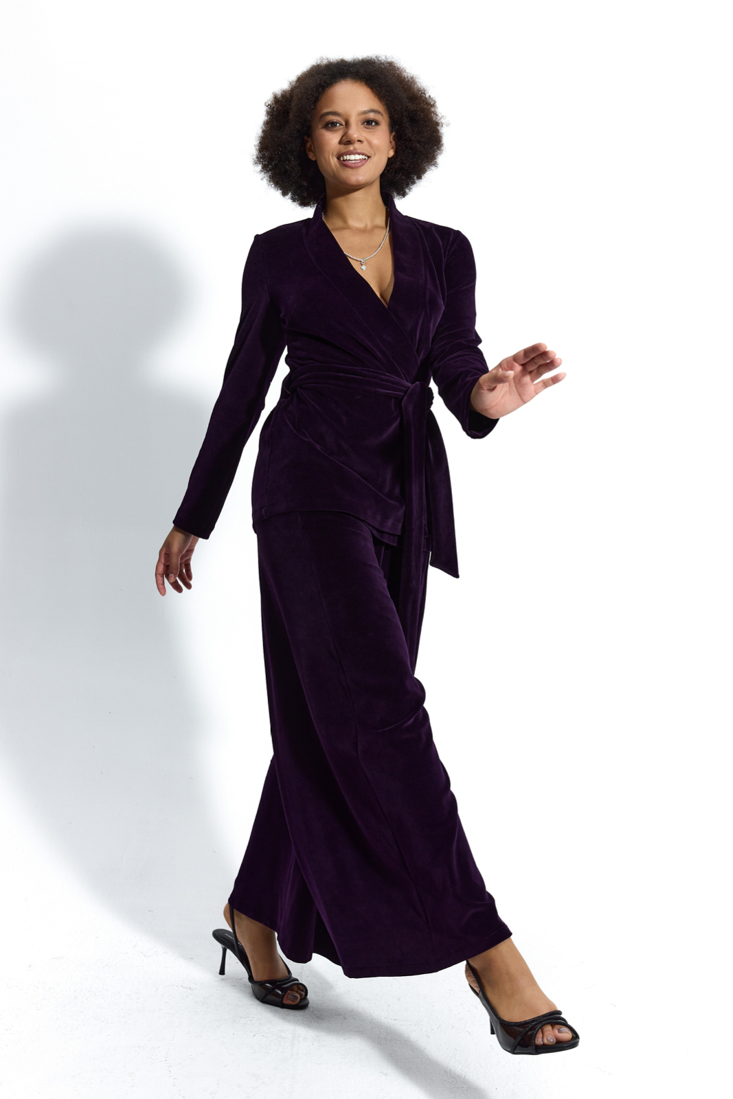 LOUISE plum velvet