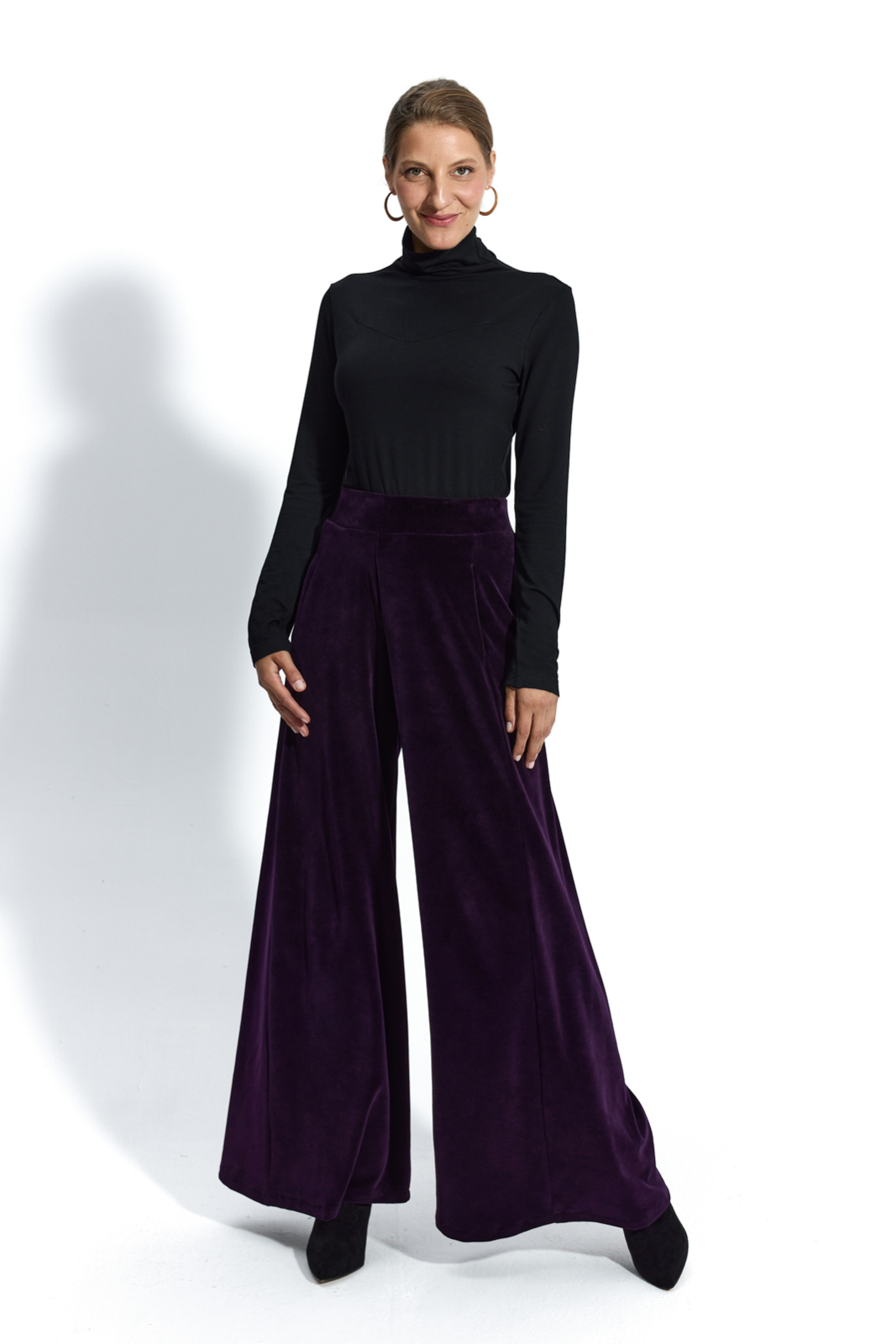 LOUISE plum velvet