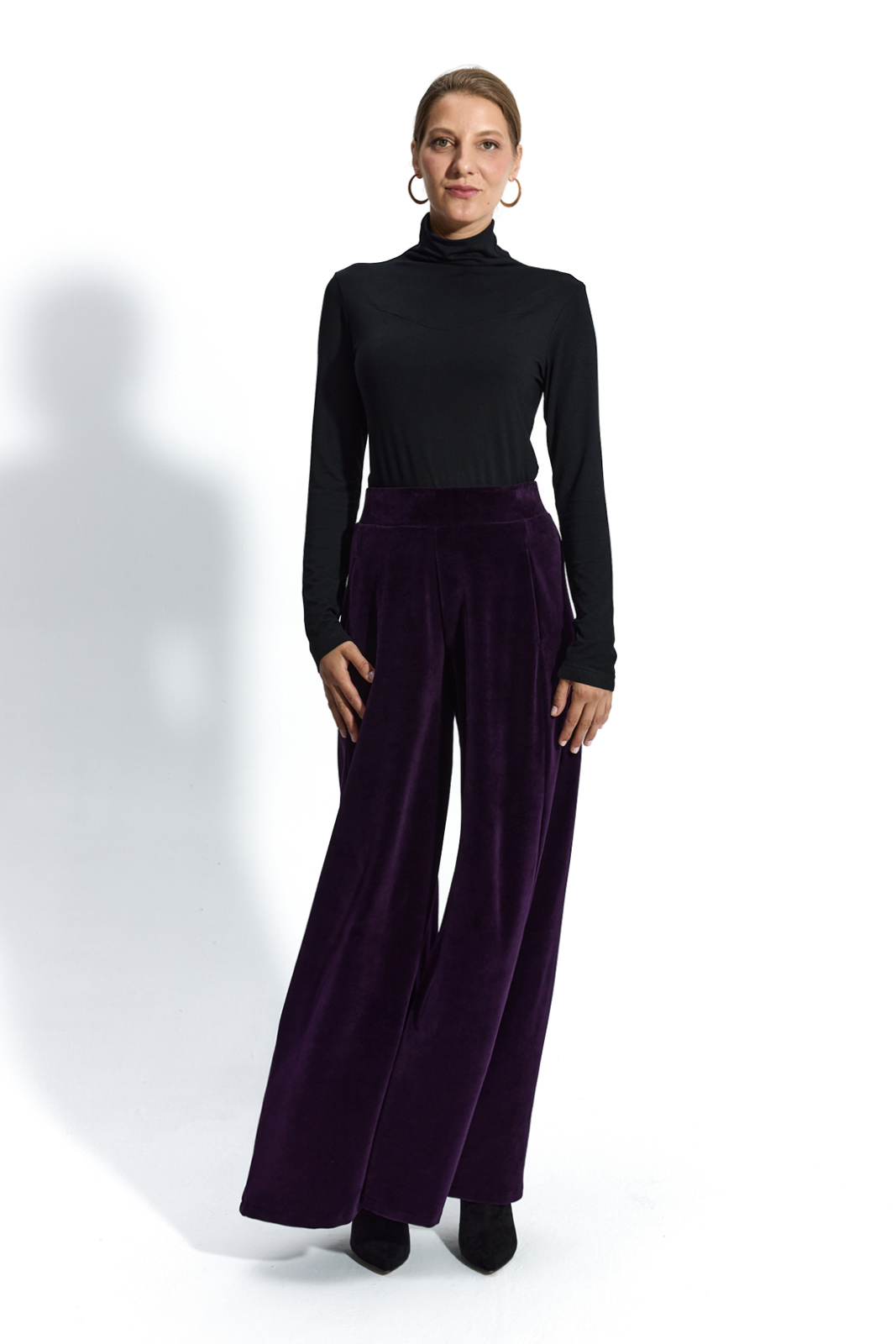LOUISE plum velvet