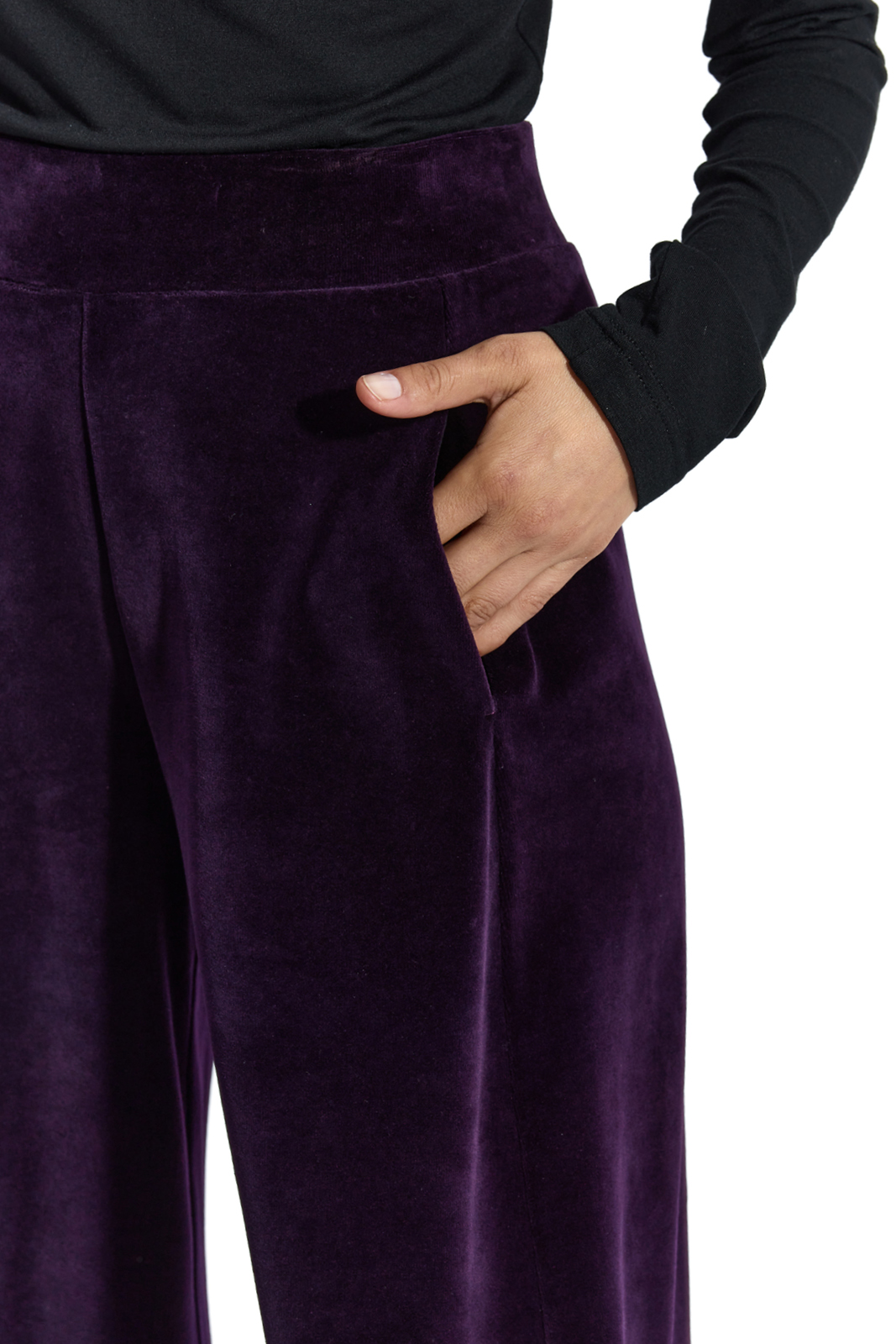 LOUISE plum velvet