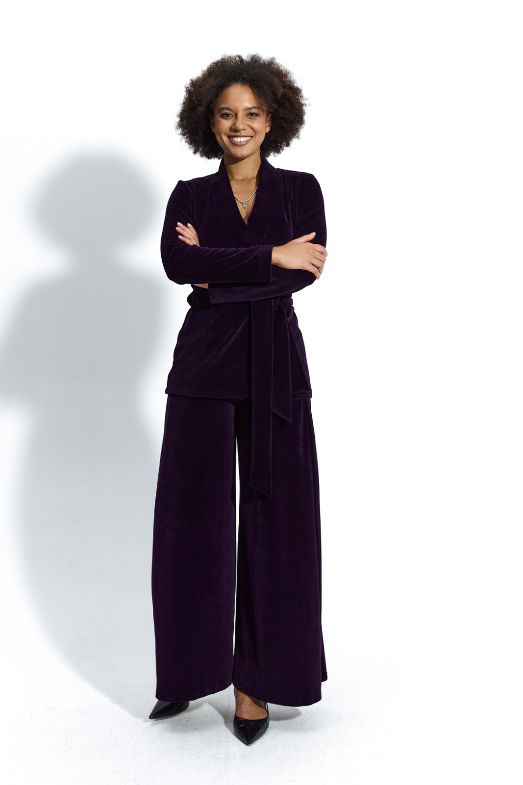 LOUISE plum velvet