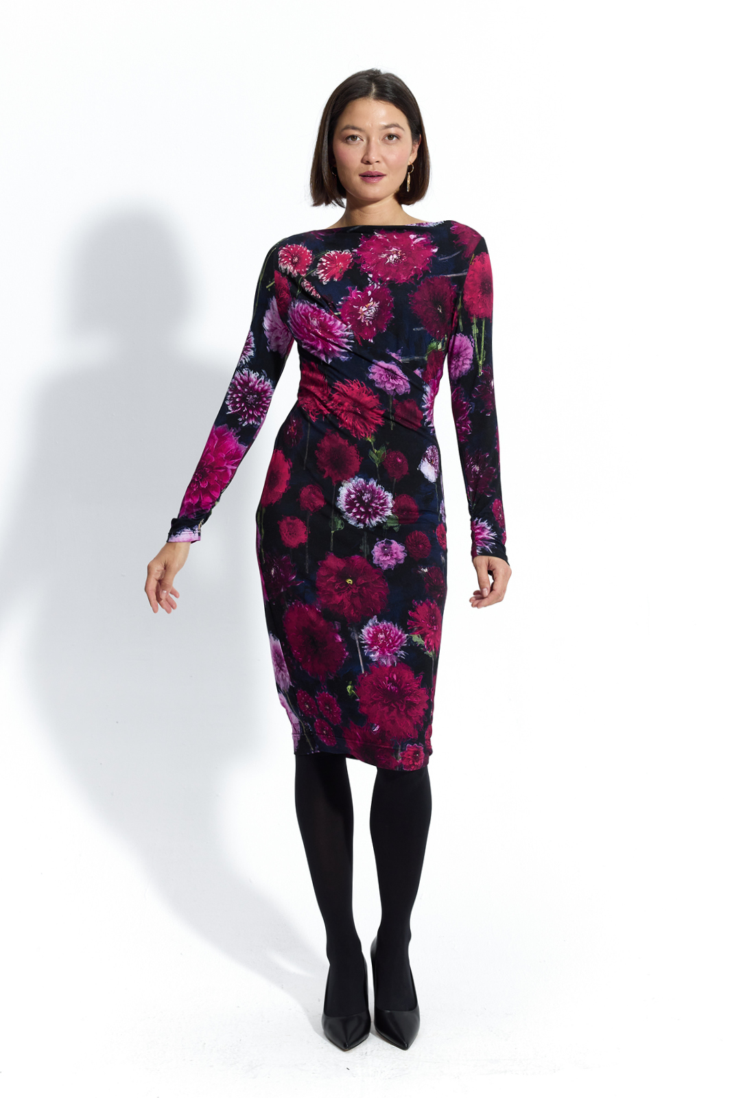 BODY POSITIVE dahlias print