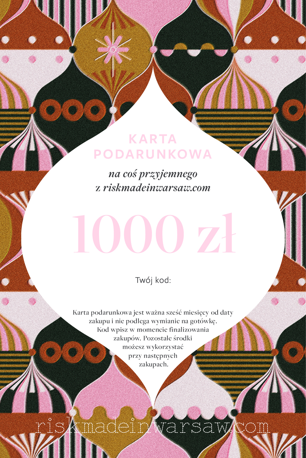 KARTA PODARUNKOWA KARTONIKOWA E-COMMERCE print vintage memories - wariant Kartonik
