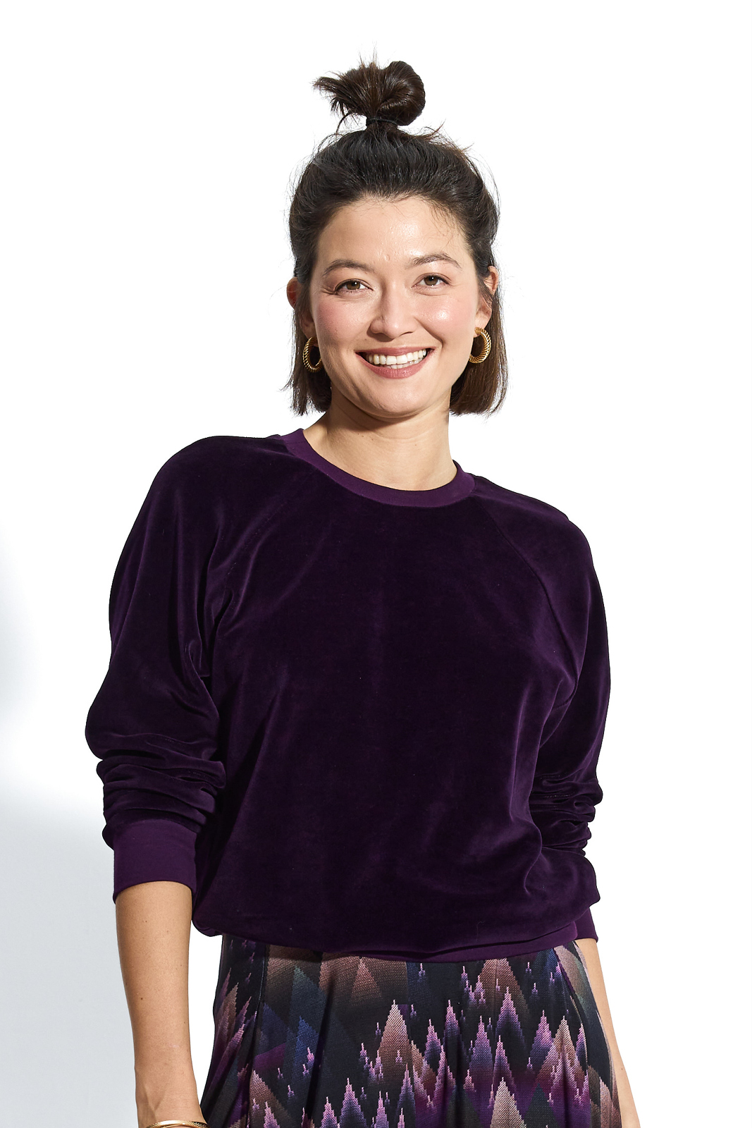 LUCY IN THE SKY plum velvet