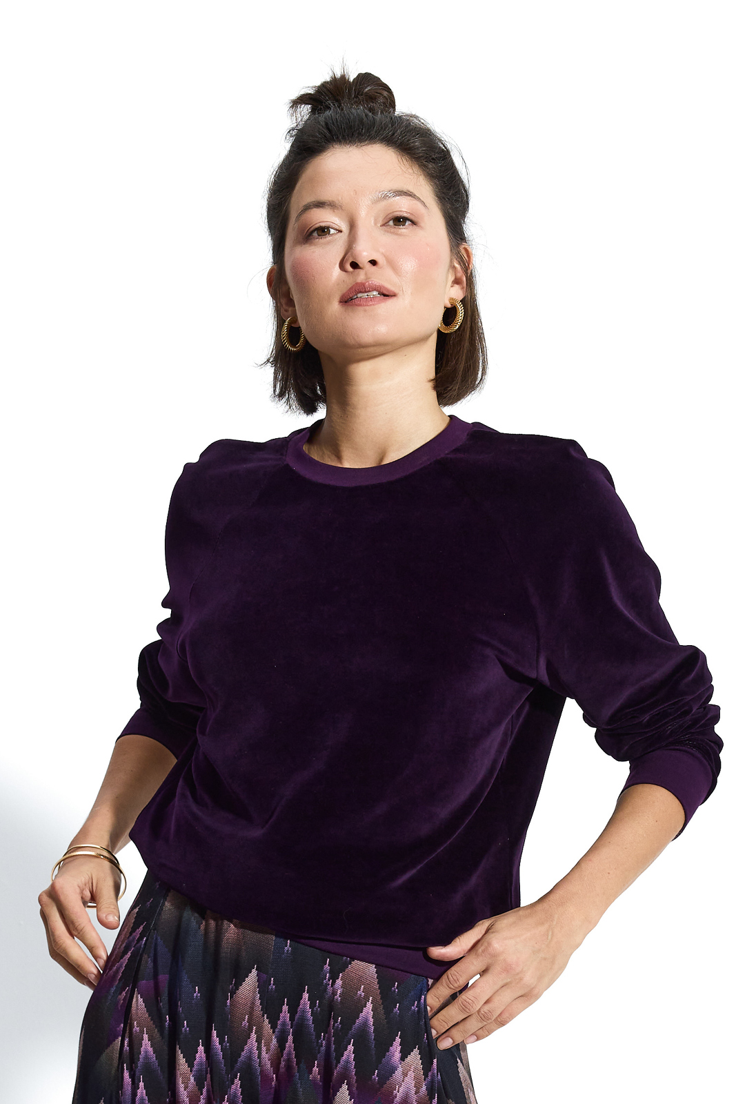 LUCY IN THE SKY plum velvet