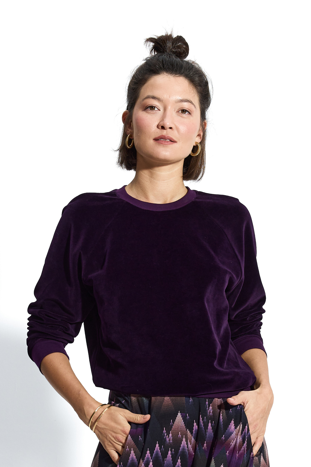 LUCY IN THE SKY plum velvet