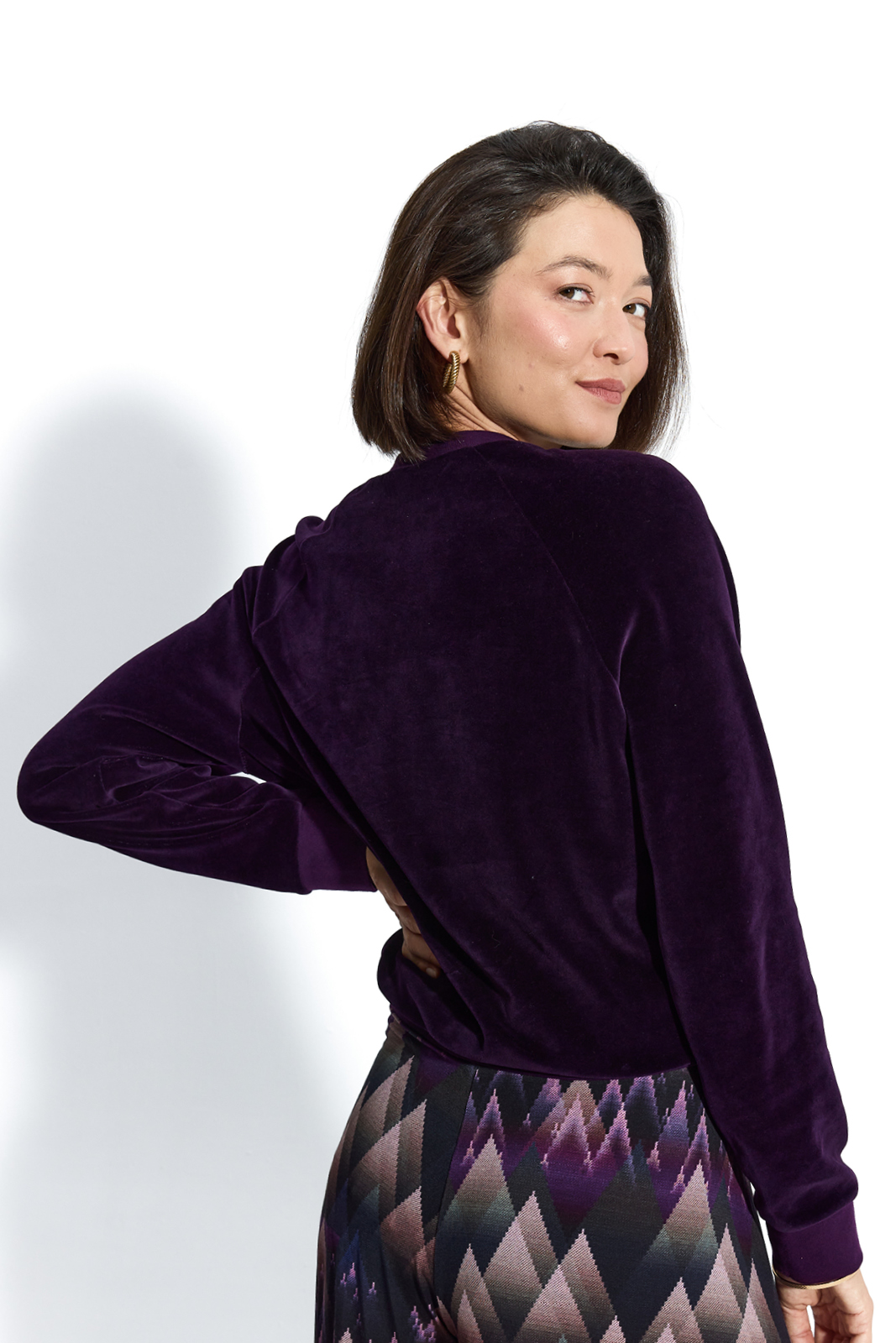 LUCY IN THE SKY plum velvet