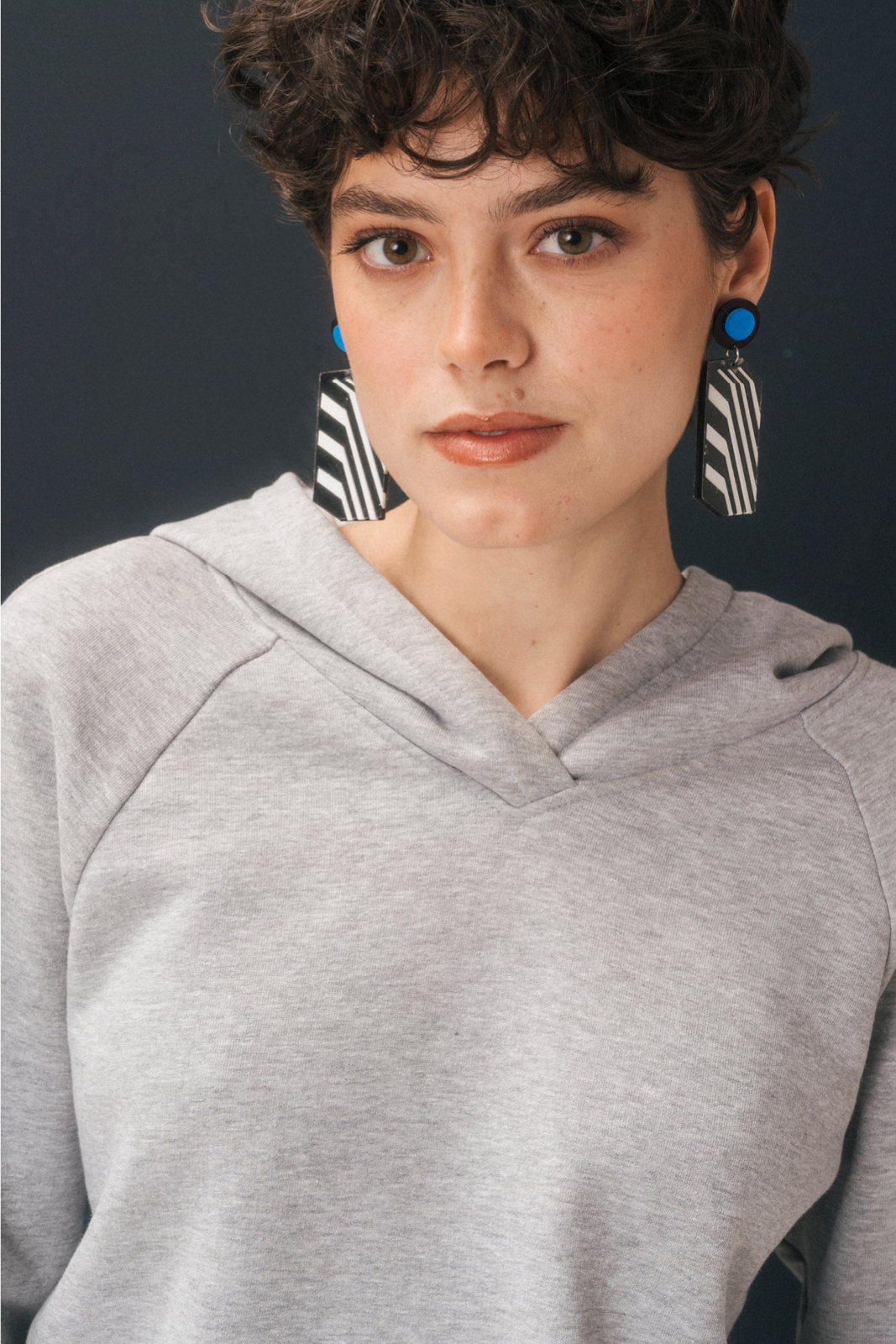HOODIE grey melange
