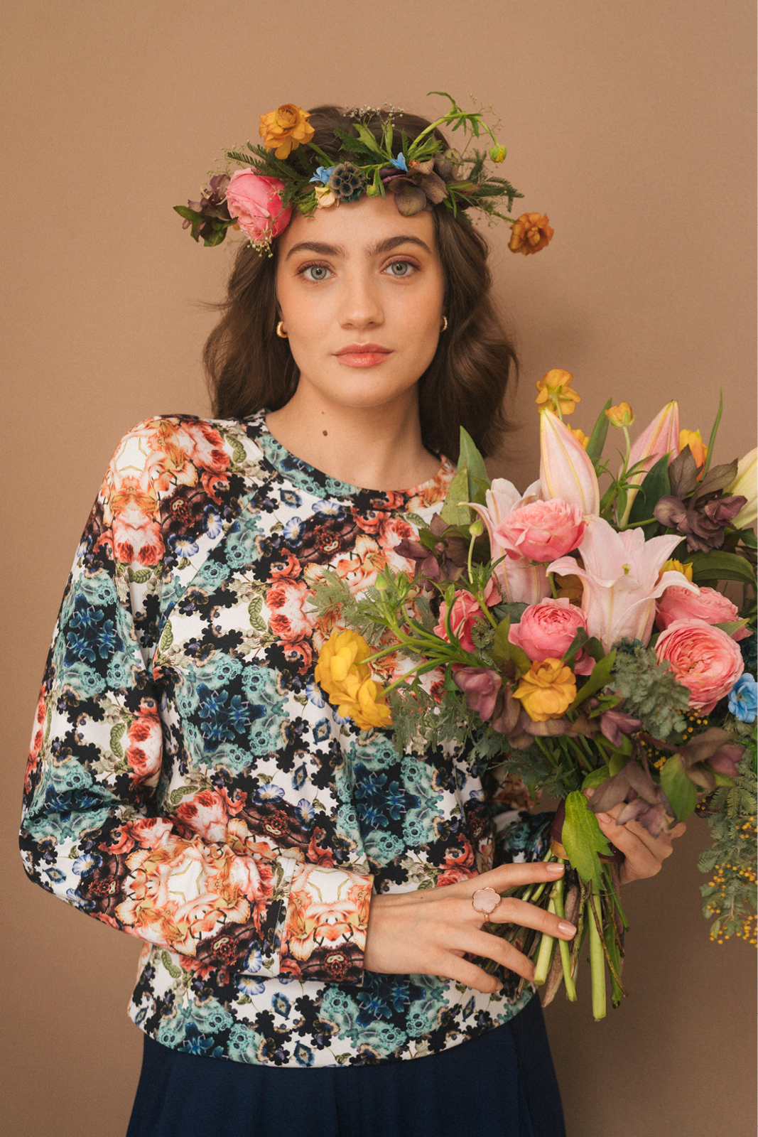 LUCY IN THE SKY kaleidoscope flowers print
