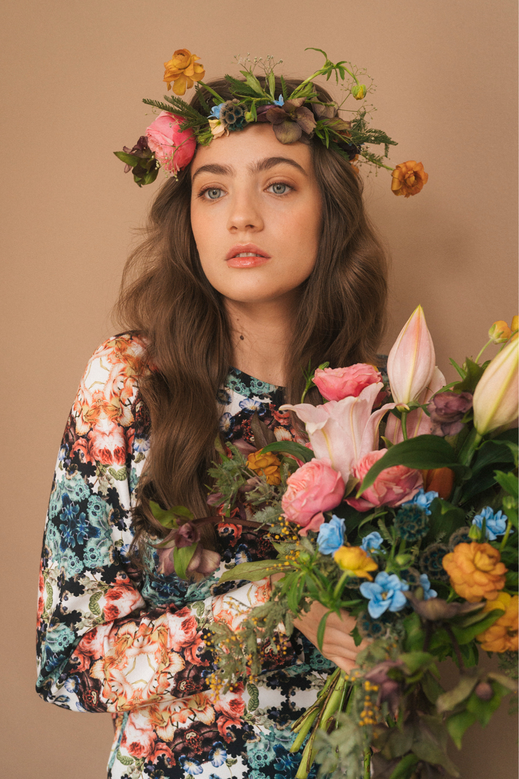 LUCY IN THE SKY kaleidoscope flowers print