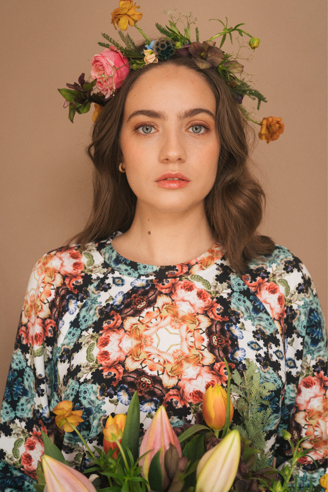 LUCY IN THE SKY kaleidoscope flowers print