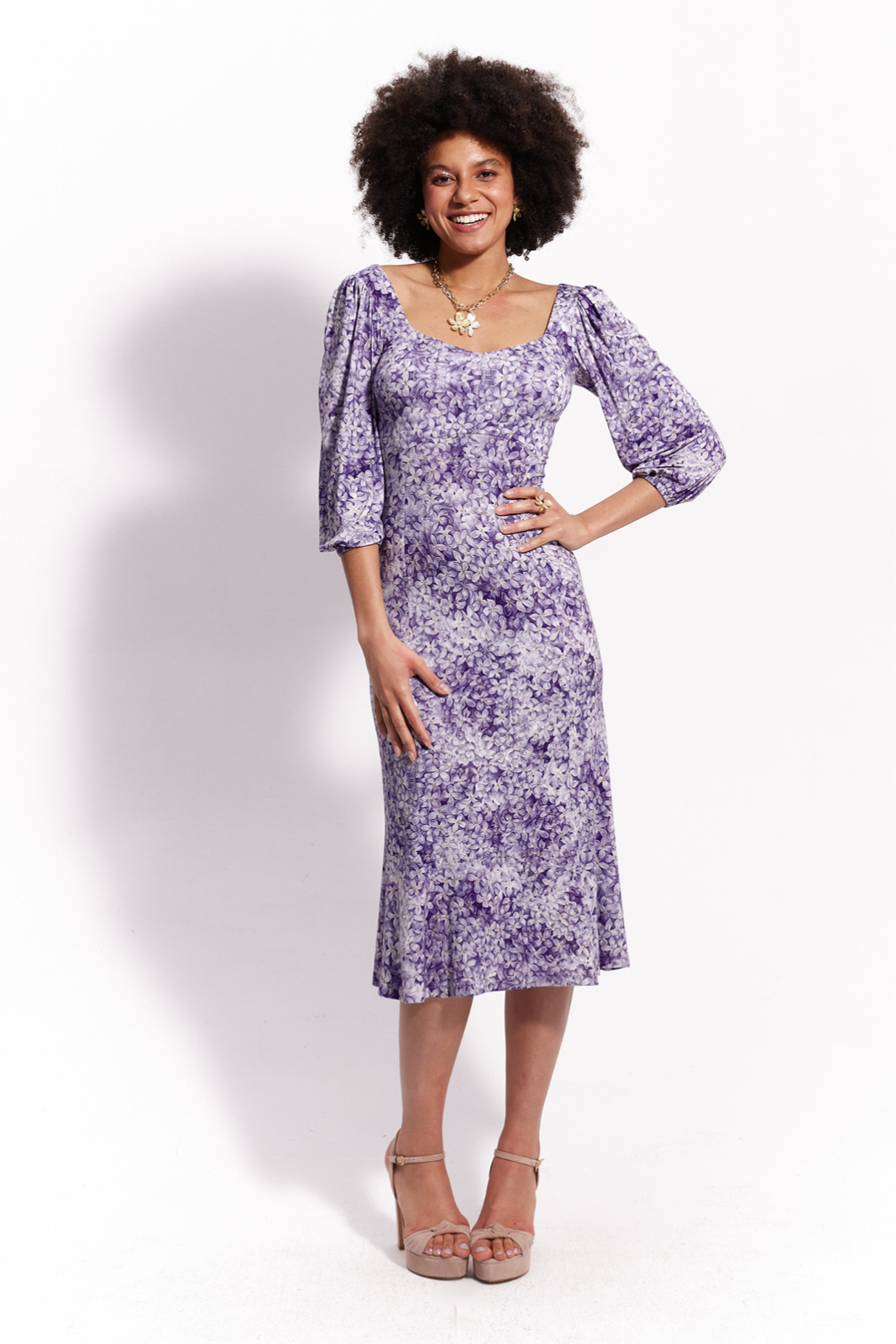 6TH SENSE lilac flowers print