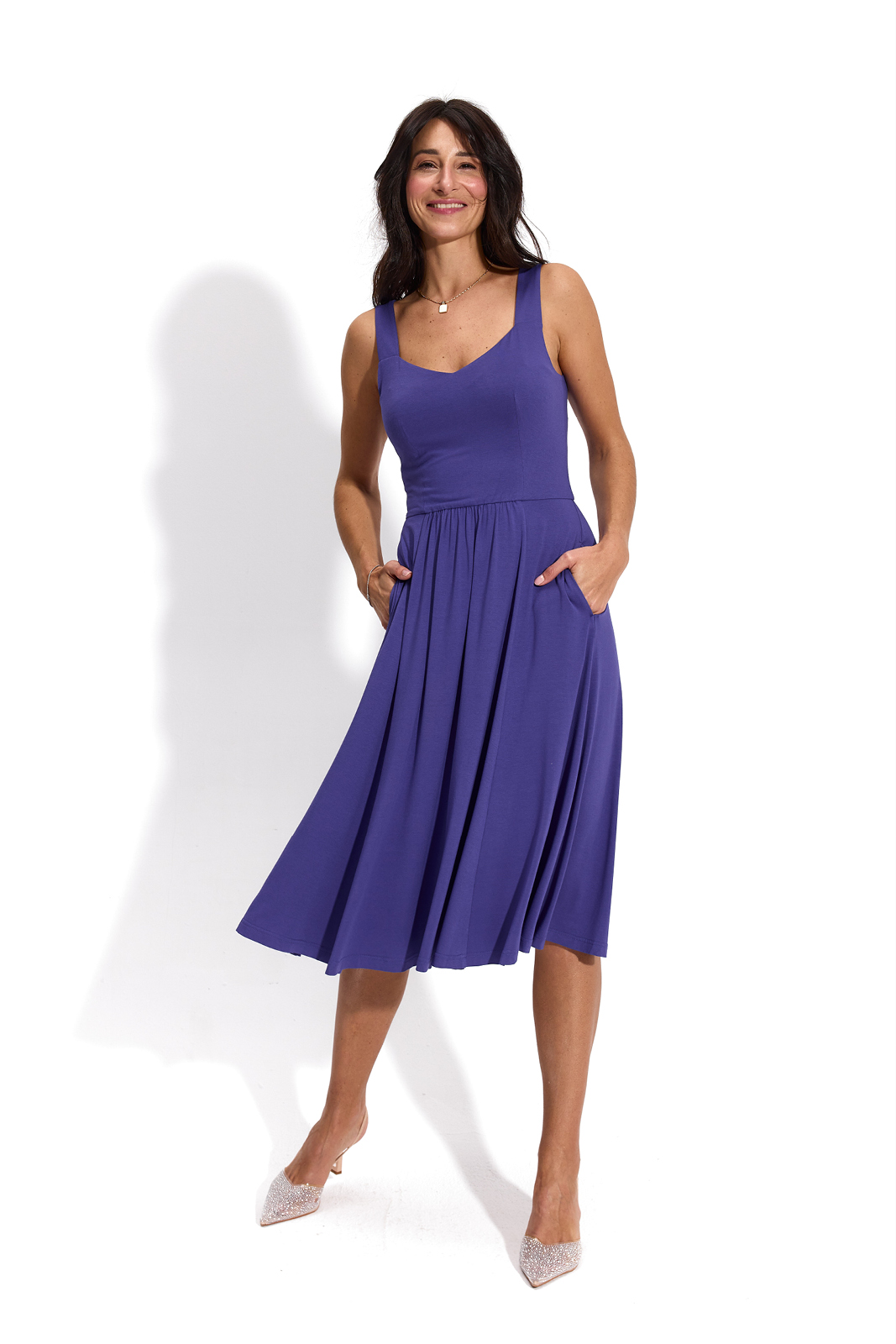 MADE IN ITALY cornflower violet