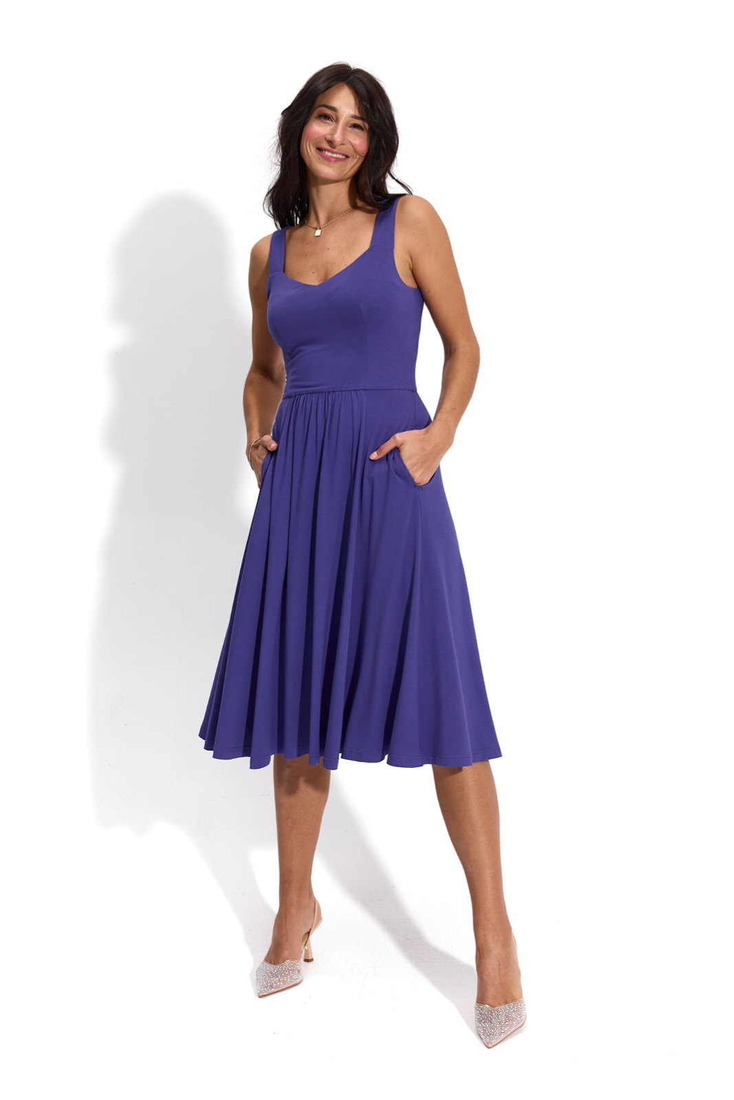 MADE IN ITALY cornflower violet