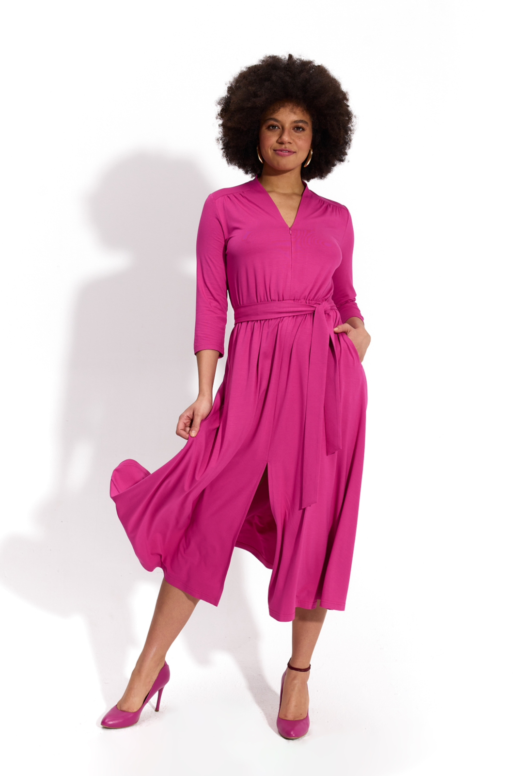 LIBERTY DRESS peony pink