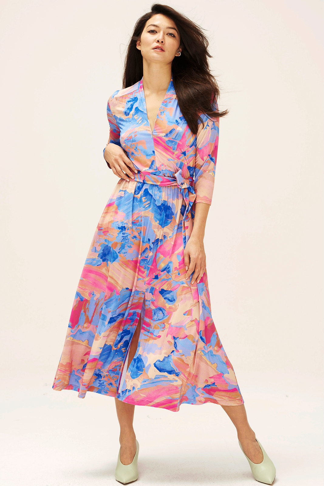 LIBERTY DRESS map of dreams Dreamworld print