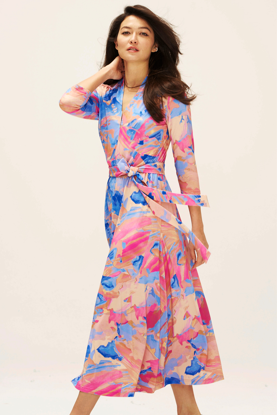 LIBERTY DRESS map of dreams Dreamworld print