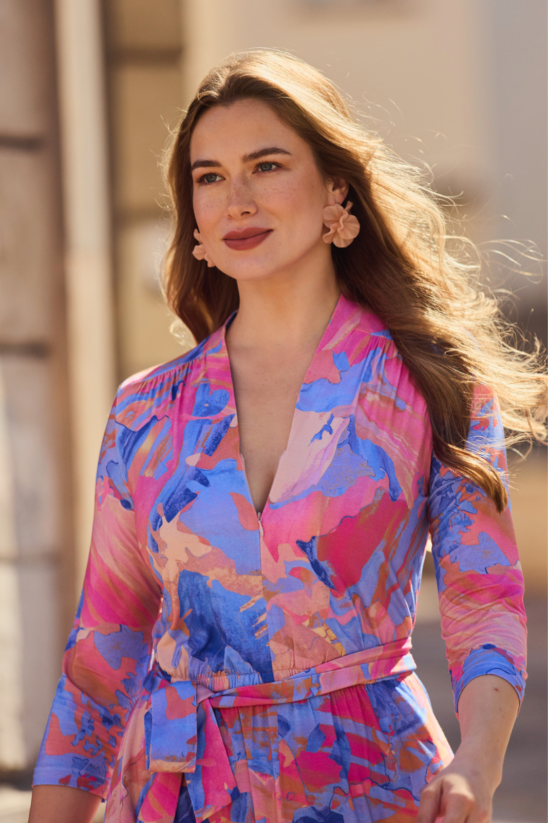 LIBERTY DRESS map of dreams Dreamworld print