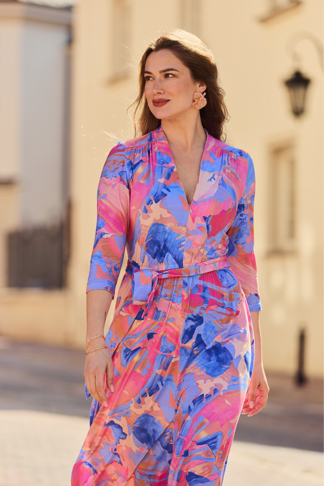 LIBERTY DRESS map of dreams Dreamworld print