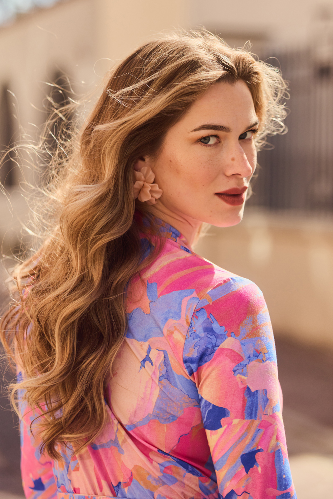 LIBERTY DRESS map of dreams Dreamworld print