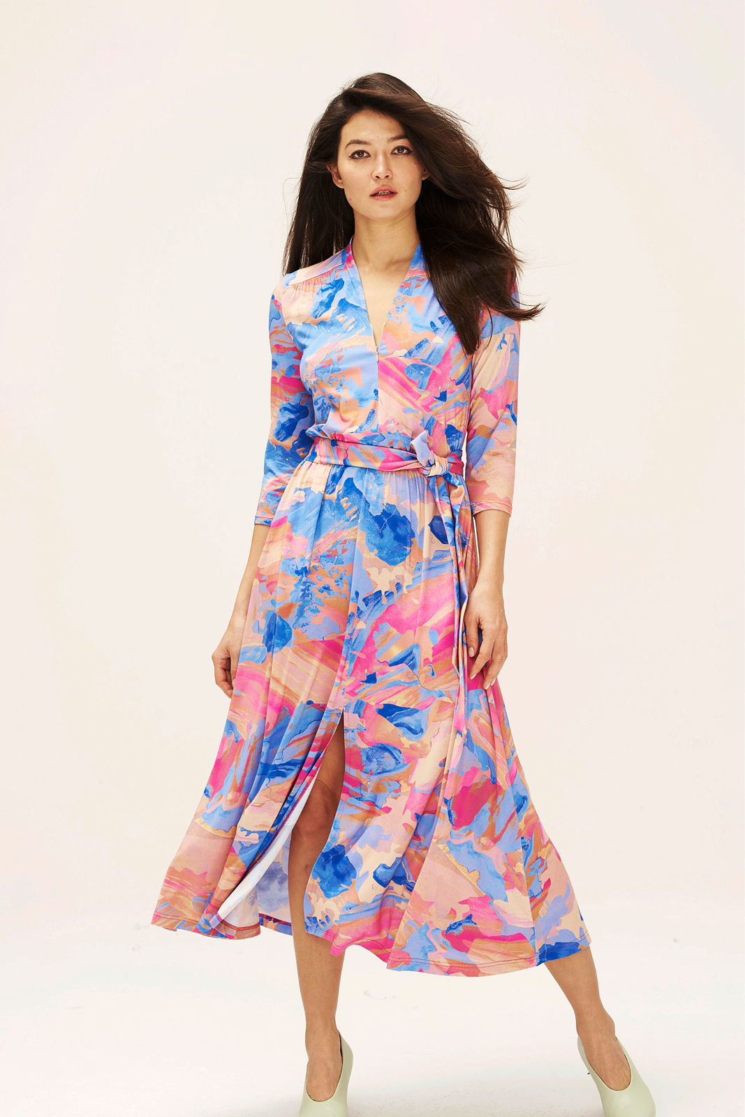 LIBERTY DRESS map of dreams Dreamworld print