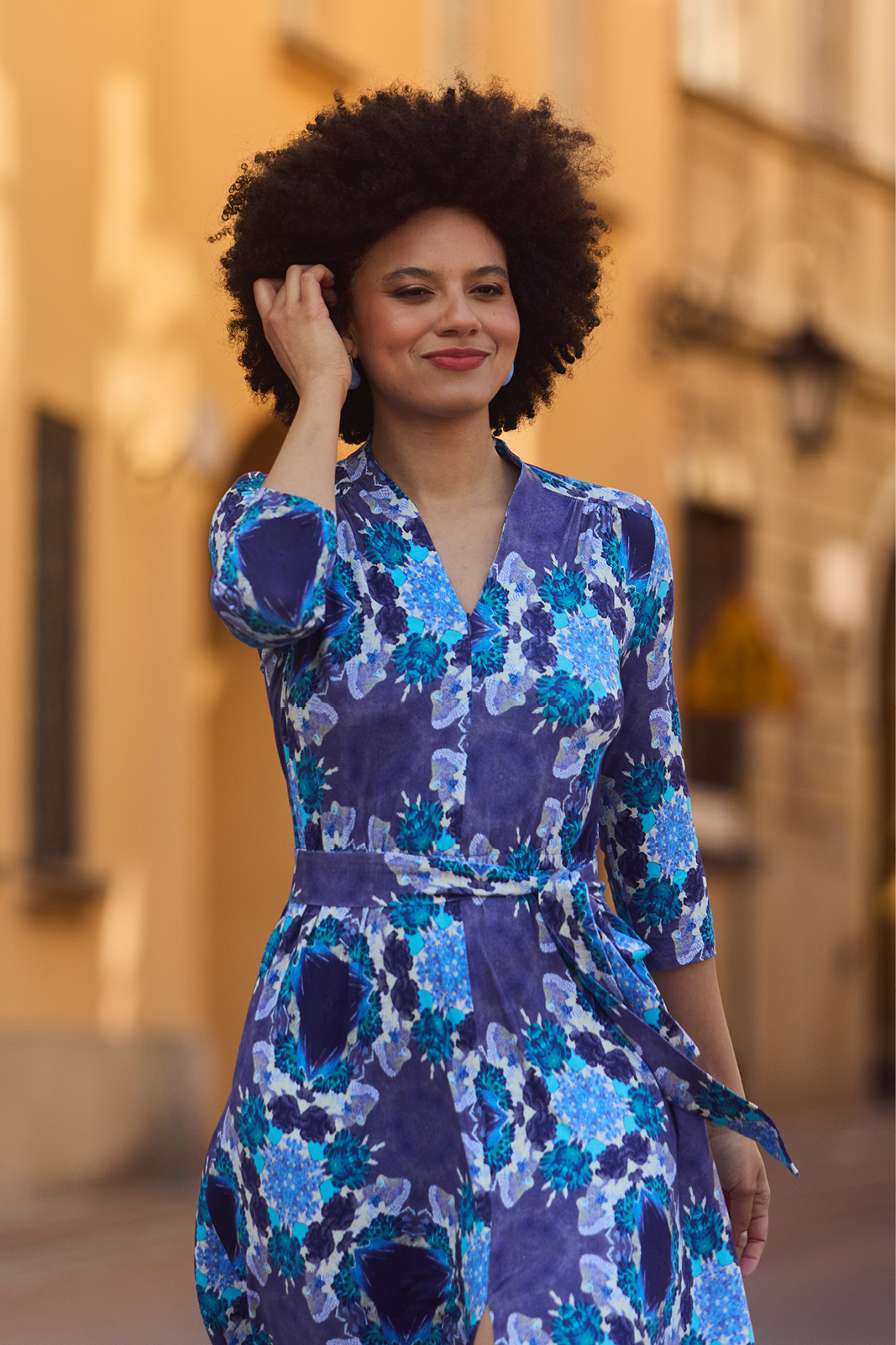 LIBERTY DRESS hocus pocus kaleidoscope print