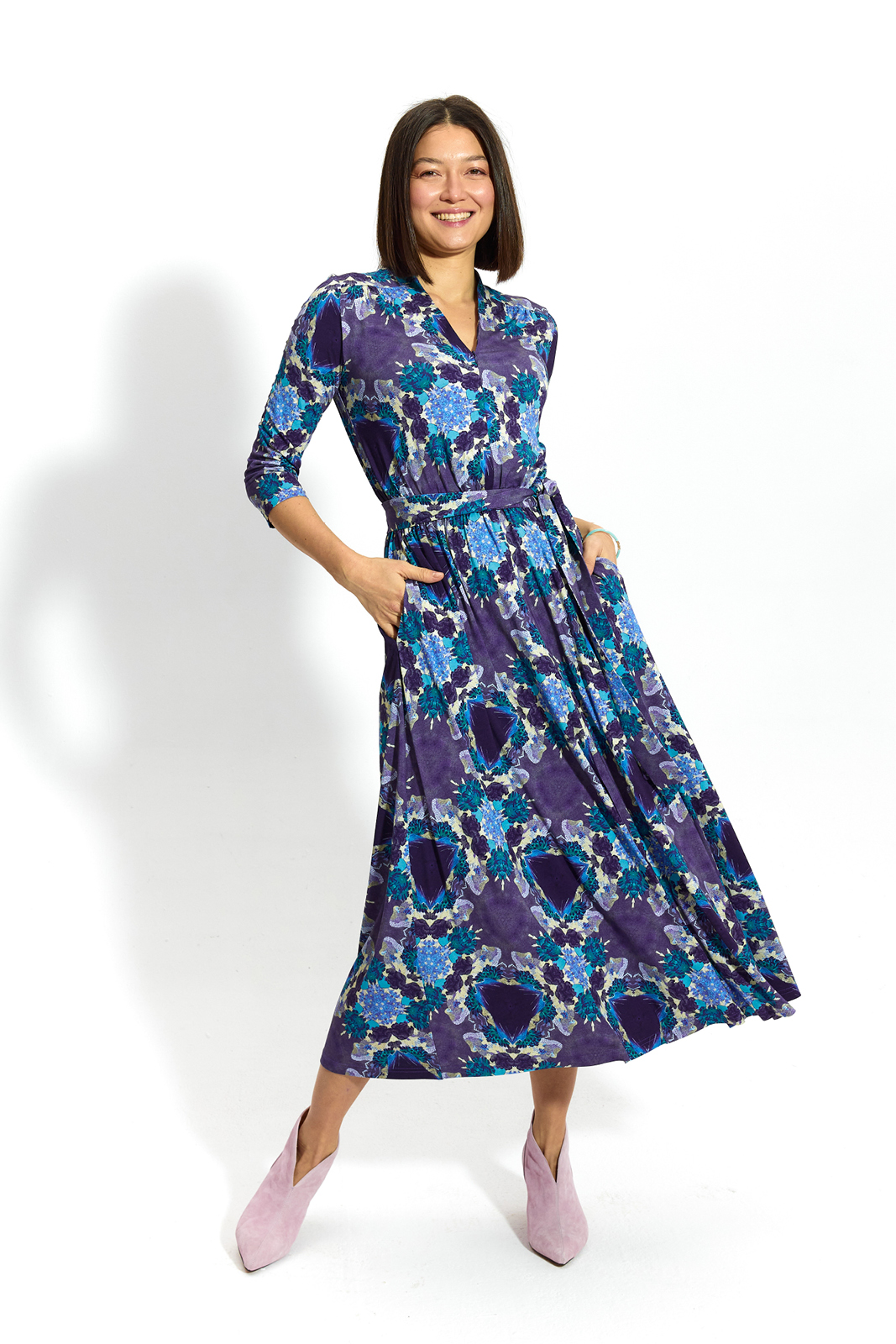 LIBERTY DRESS hocus pocus kaleidoscope print