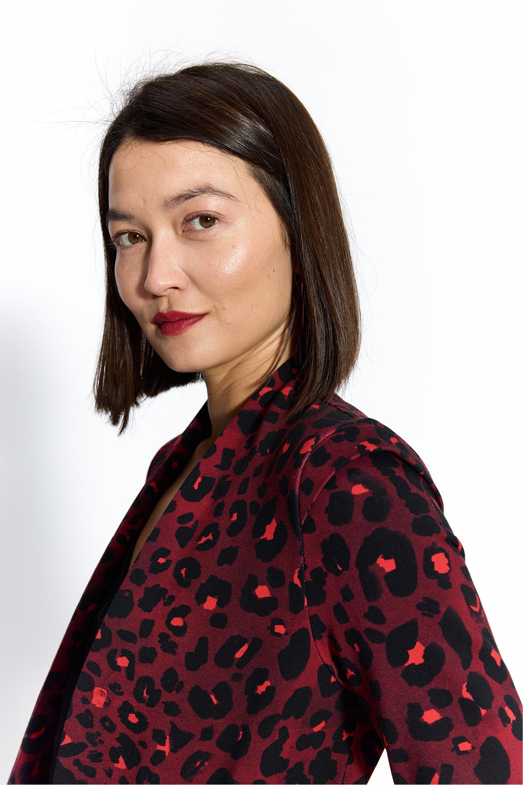 OPEN OFFICE leo wild red print