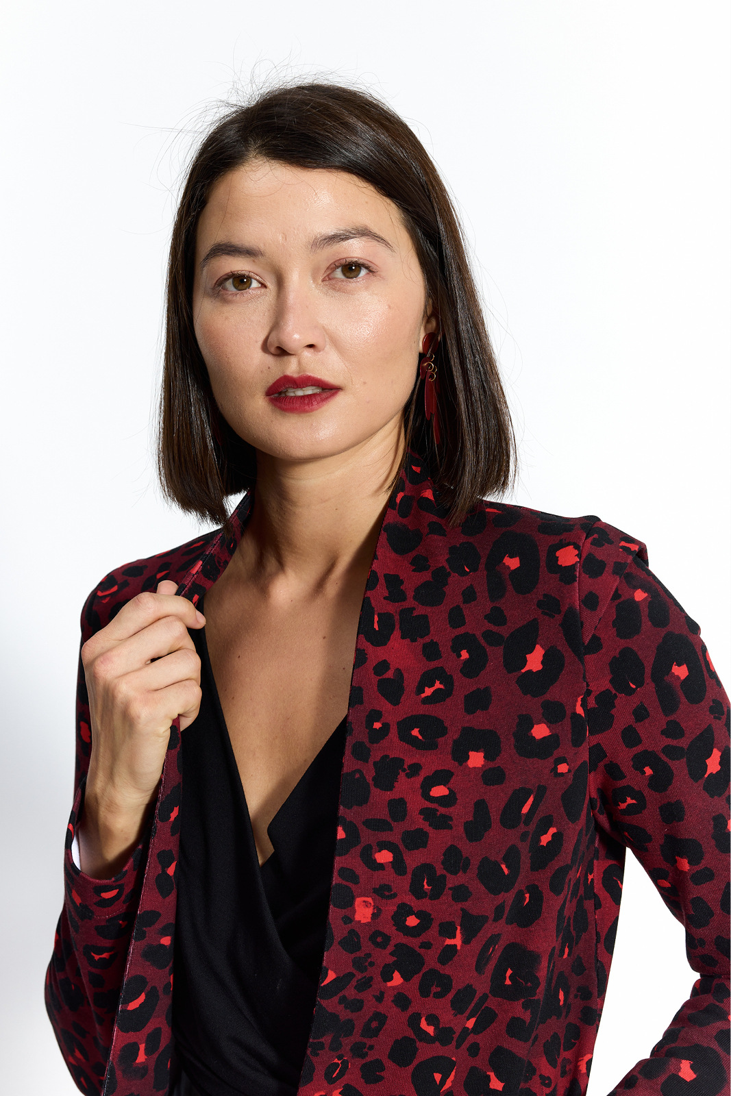 OPEN OFFICE leo wild red print