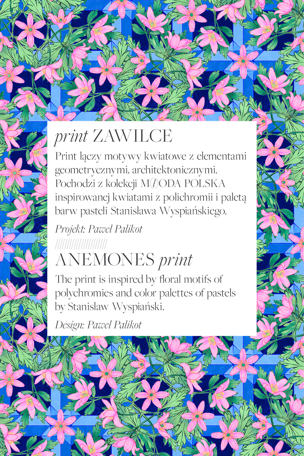 PRIMAVERAS anemones print