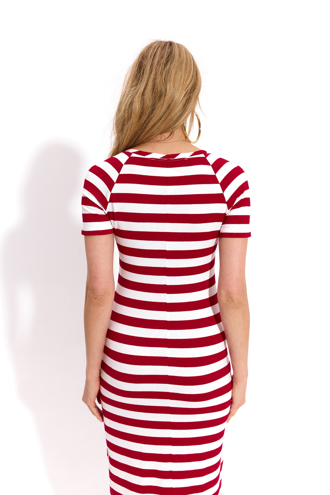 T-SHIRT DRESS red stripes T-SHIRT DRESS red stripes