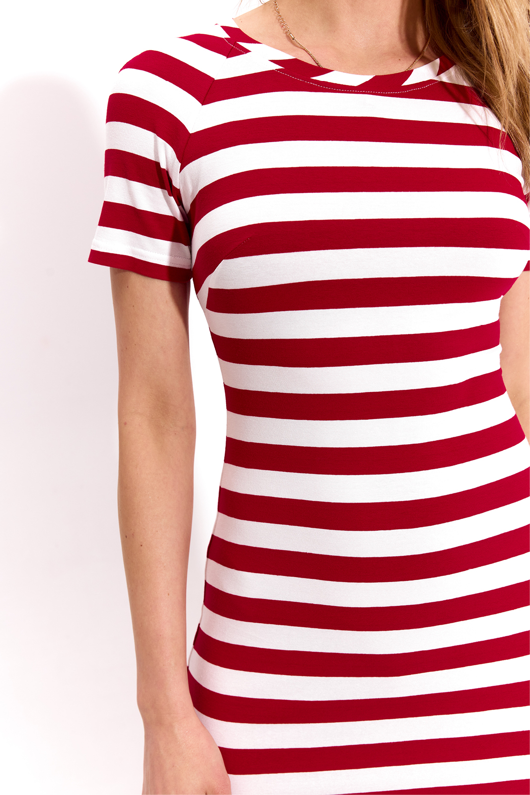 T-SHIRT DRESS red stripes T-SHIRT DRESS red stripes