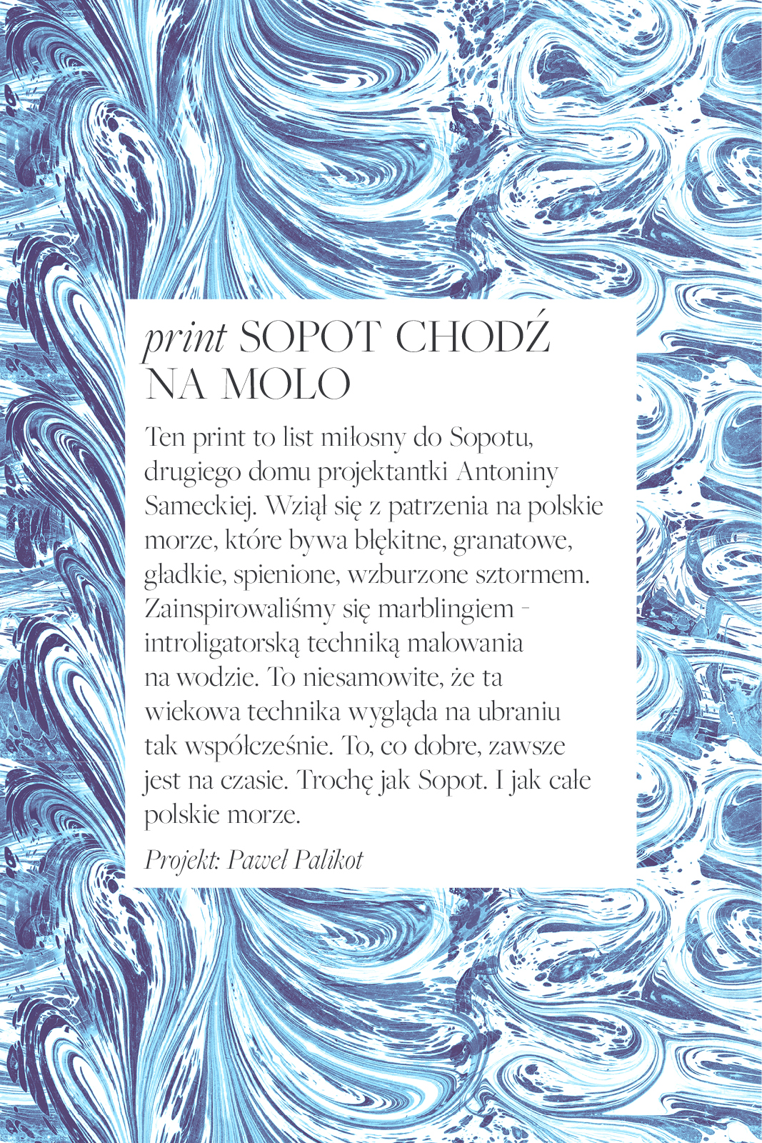 LUCY IN THE SKY "Sopot chodź na molo" print LUCY IN THE SKY "Sopot chodź na molo" print