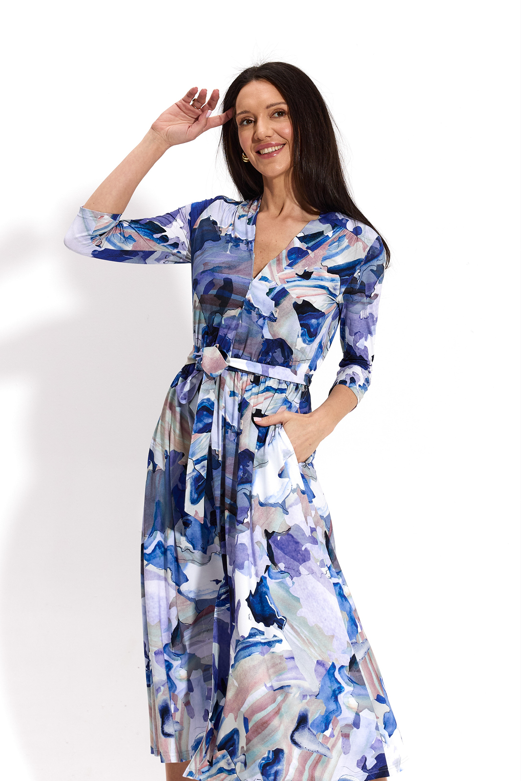 LIBERTY DRESS blue Dreamworld print